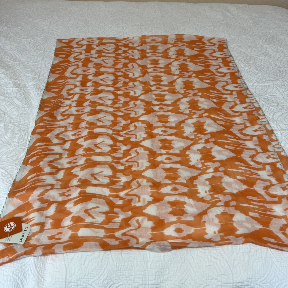 NWT PISTIL Infinity Summer Spring Scarf OS Kenzie Melon Orange Modal Gauze Light